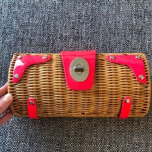 Wicker Kate Spade clutch